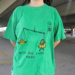 Vintage 80&#39;s With The Cairo Hash CH3 T Shirt Size L