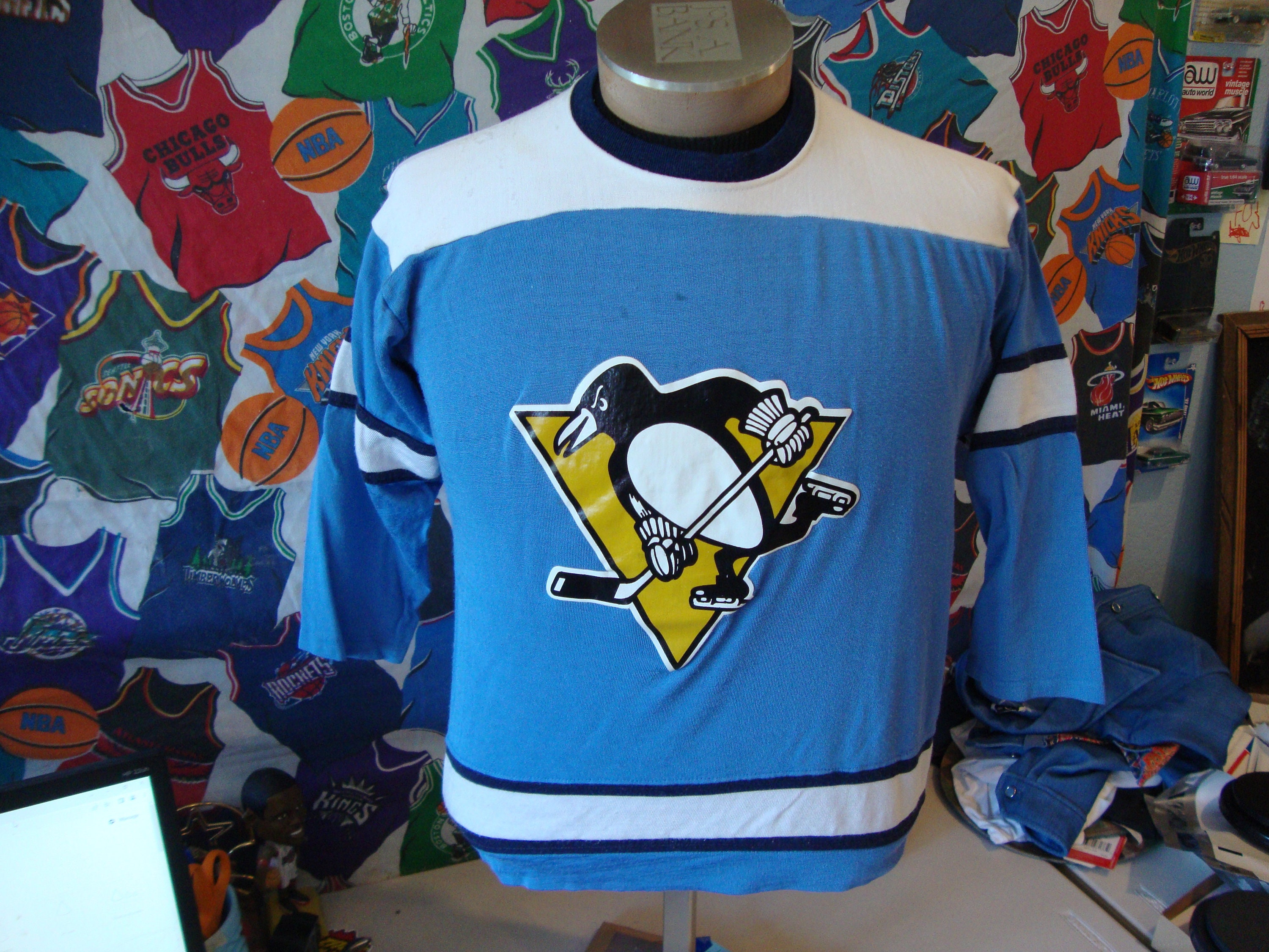 Pittsburgh Penguins Mens Customized Light Blue Jersey on sale,for