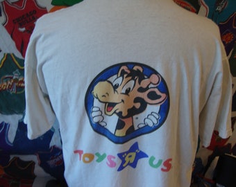 Vintage 90&#39;s Toys R Us Chase Bank Jeffery The Giraffe T Shirt Size XL