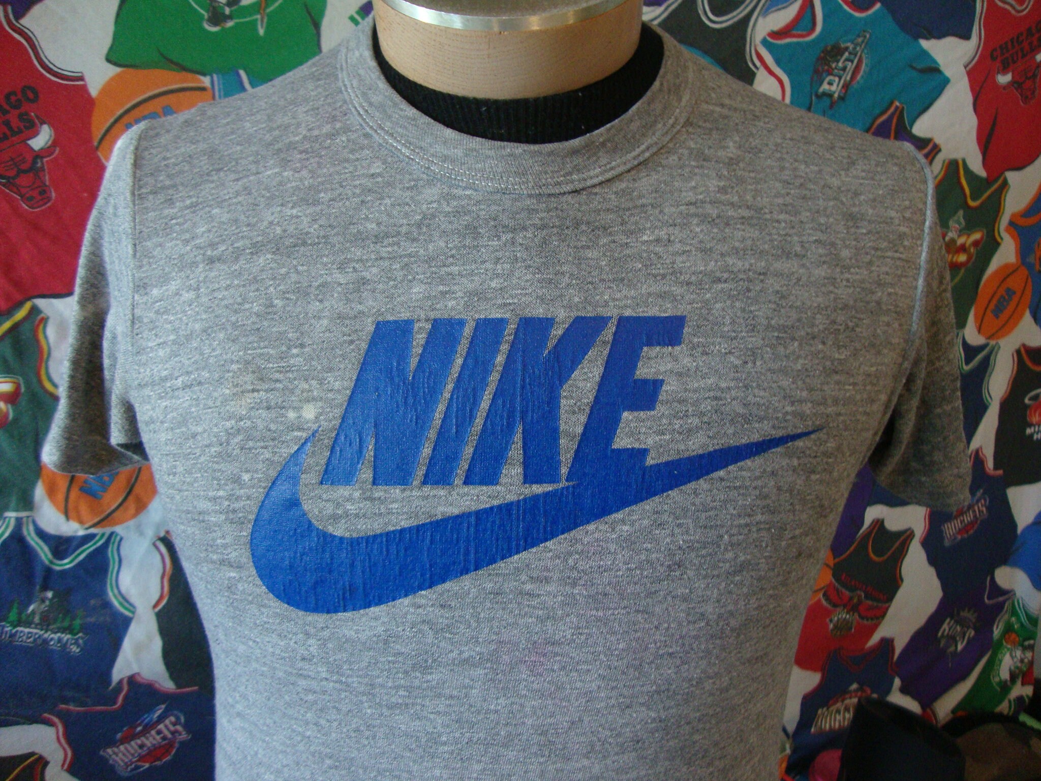 Vintage Nike Swoosh Logo Camiseta Naranja Etsy España