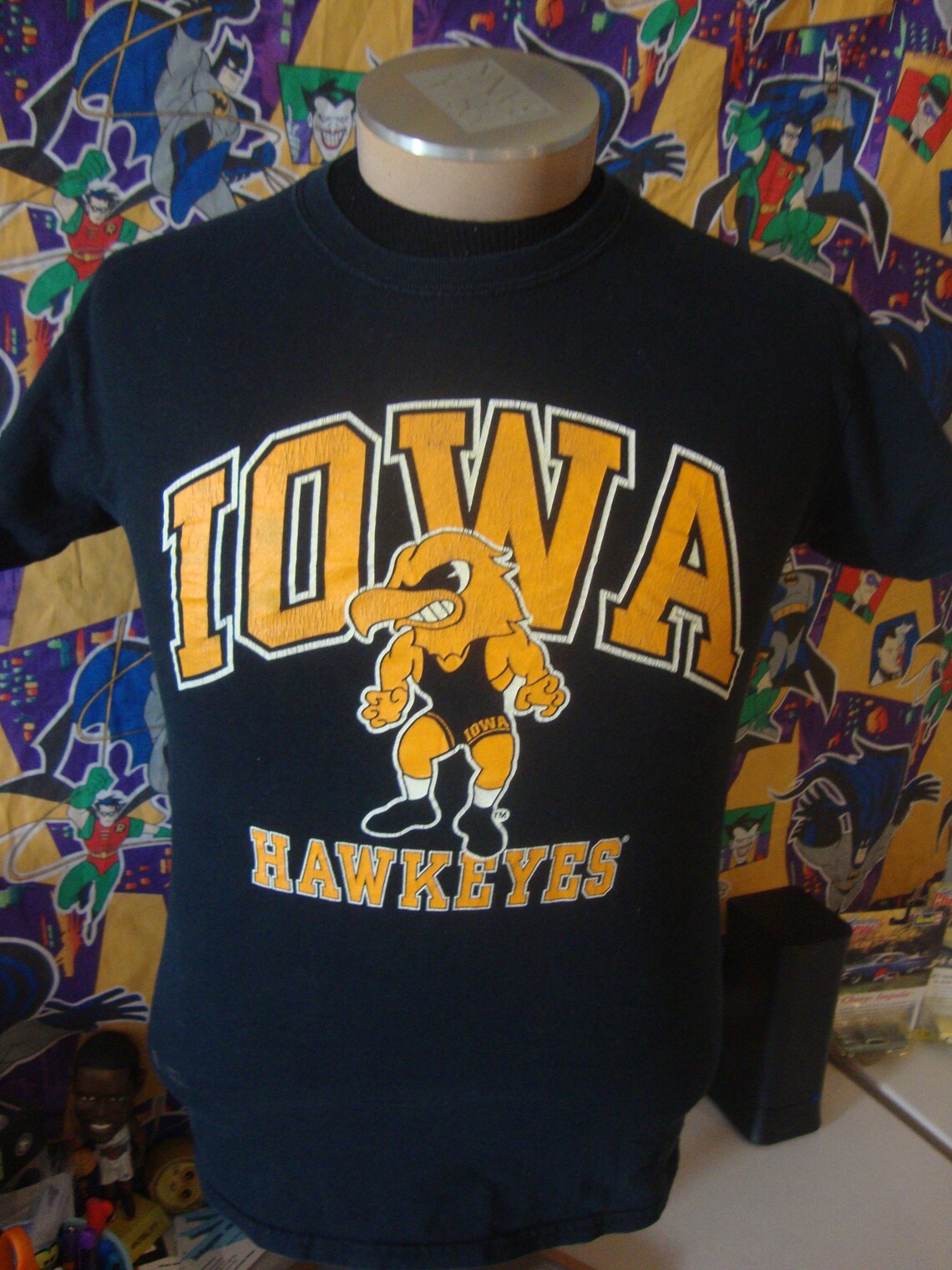 Vintage 90's Iowa Hawkeyes Wrestling T Shirt S Etsy