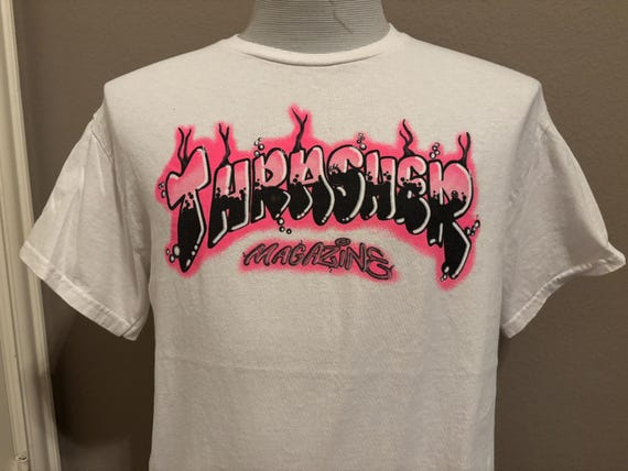 Vintage 2000's Thrasher Magazine Skate Brand Graffiti T-shirt M - Etsy