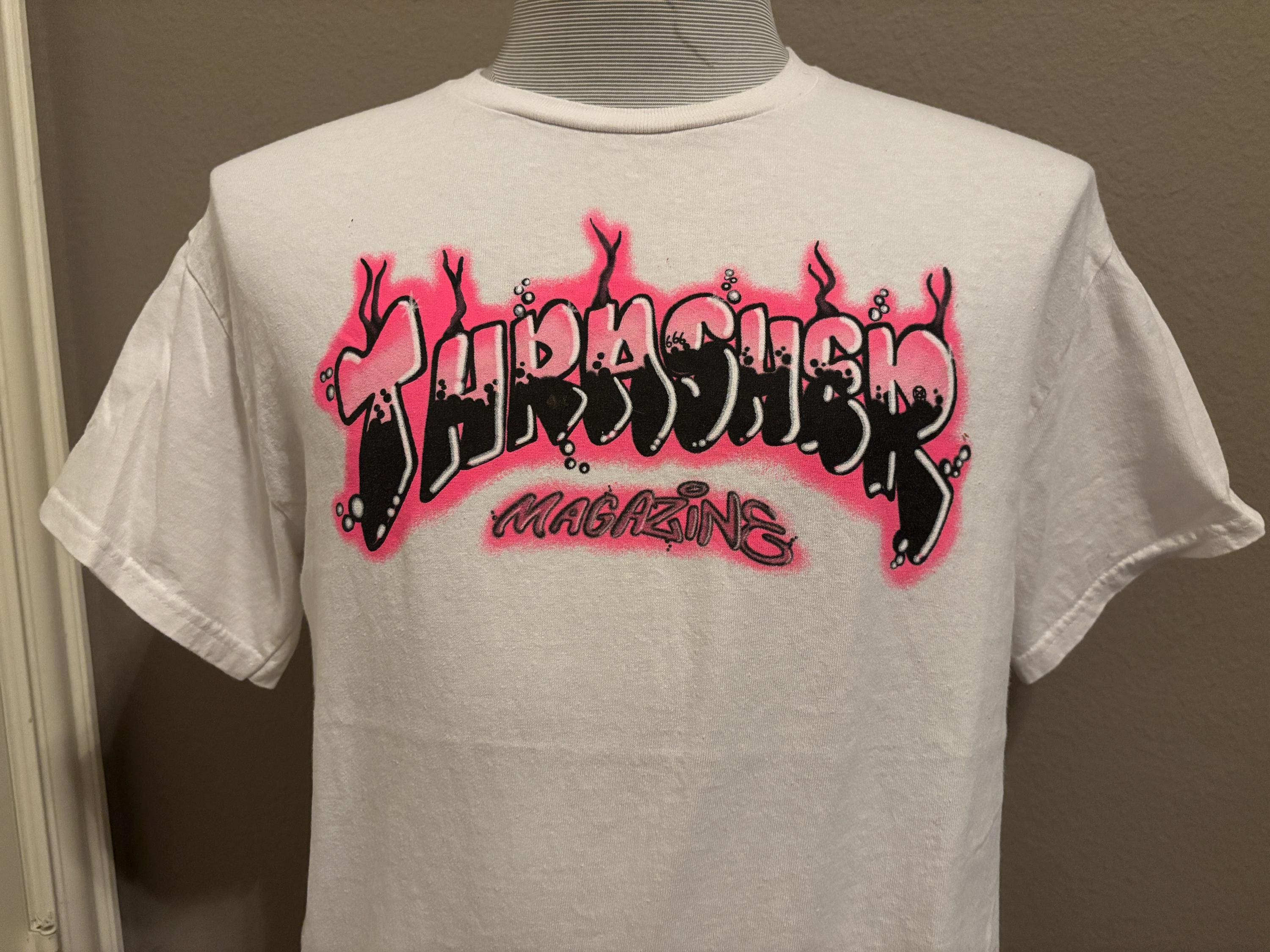 Vintage 2000's Thrasher Magazine Skate Brand Graffiti T-shirt M - Etsy