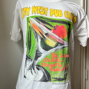 Vintage 90&#39;s Key West Pub Crawl T Shirt Size L