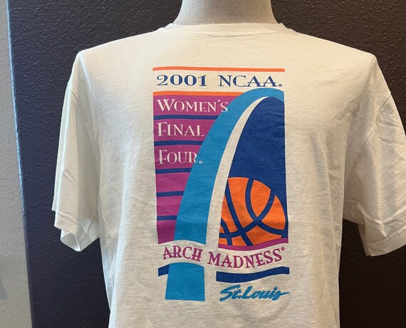 Etsy 2001 Shirt Womens Four Final 2000\'s White Basketball Vintage M - NCAA T Size