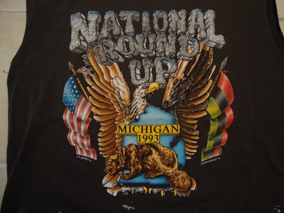 Vintage 90's National Round Up Michigan 1993 Bike… - image 1