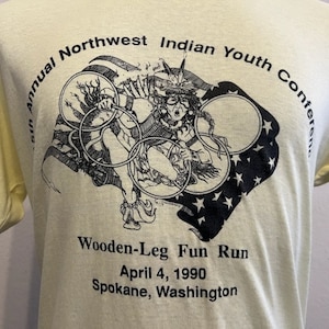 Vintage 90&#39;s Northwest Indian Youth Conference 1990 T Shirt M