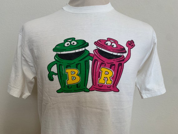 80年代ヴィンテージ B&R トラッシュカン Tシャツ サイズL - Etsy 日本