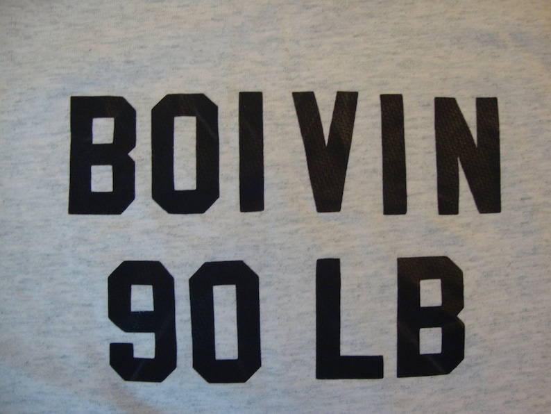 Vintage 80's Wrestling Boivin 90 LB Sports Fan Gray T Shirt Size L image 3