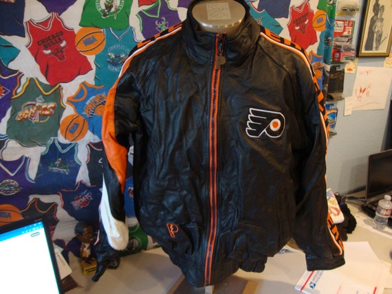 PHILADELPHIA FLYERS VINTAGE 1990'S PULLOVER WINTER STARTER JACKET ADULT XL