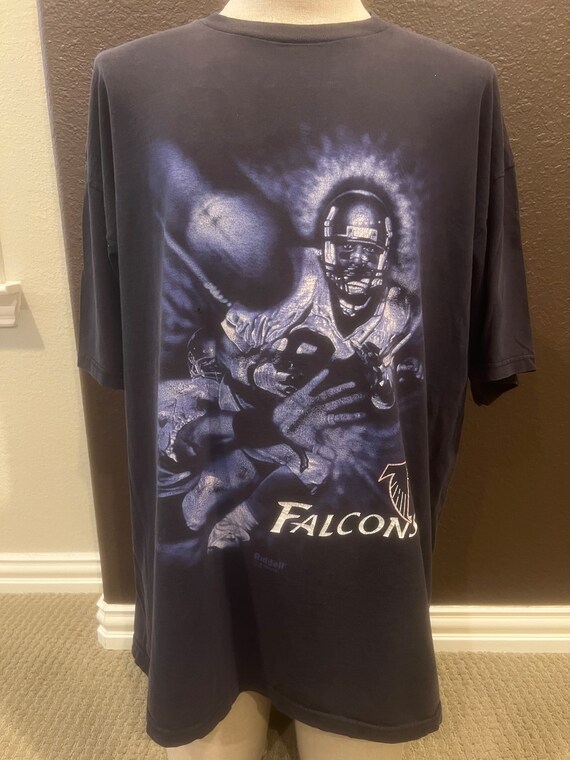 Vintage 90's Atlanta Falcons Black T Shirt Size XL - image 2