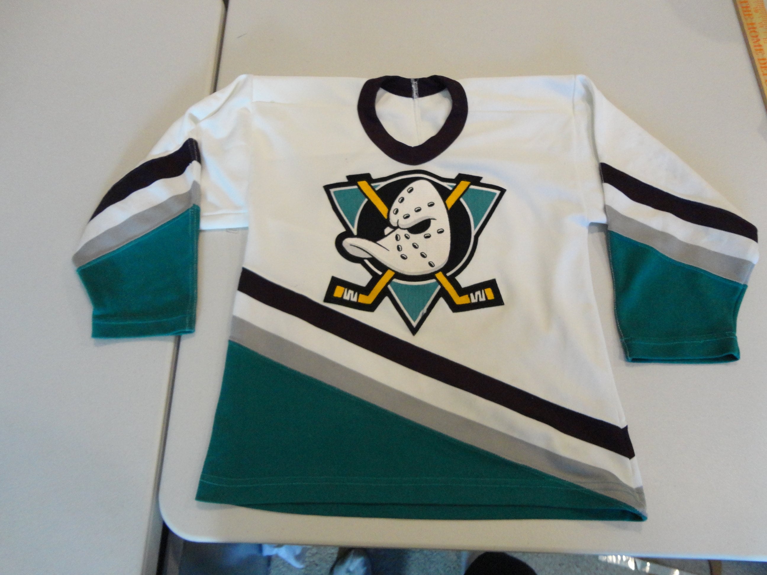 Vintage Mighty Ducks Jersey Men's L/XL All Over Print CCM Made In