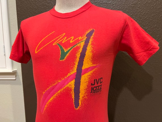 Vintage 80's JVC Jazz Festival New York Red T Shirt Size S - Etsy