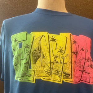 Vintage 80's Florida Blue T Shirt Size XL