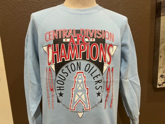 Vintage 90's Houston Oilers 1997 AFC Champions NF… - image 1