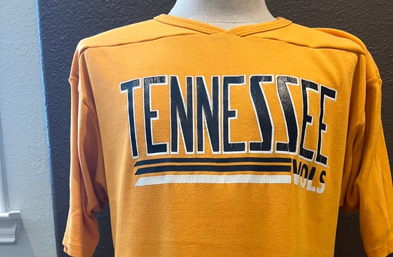 Vintage 80's Tennessee Volunteers Orange 3/4 Slee… - image 1