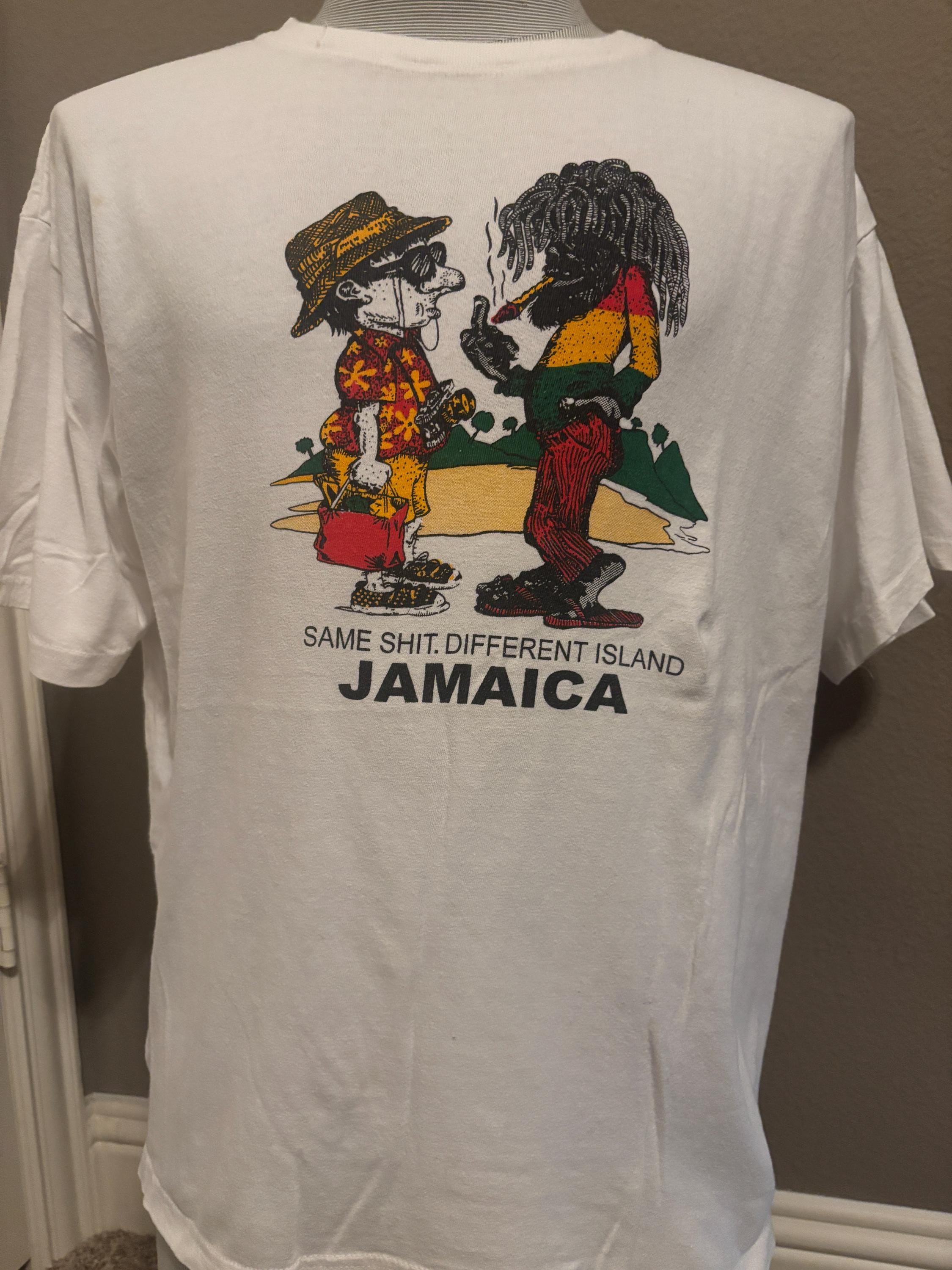 Vintage 90's Jamaica Same Sh*t Different Island Vacation T-shirt