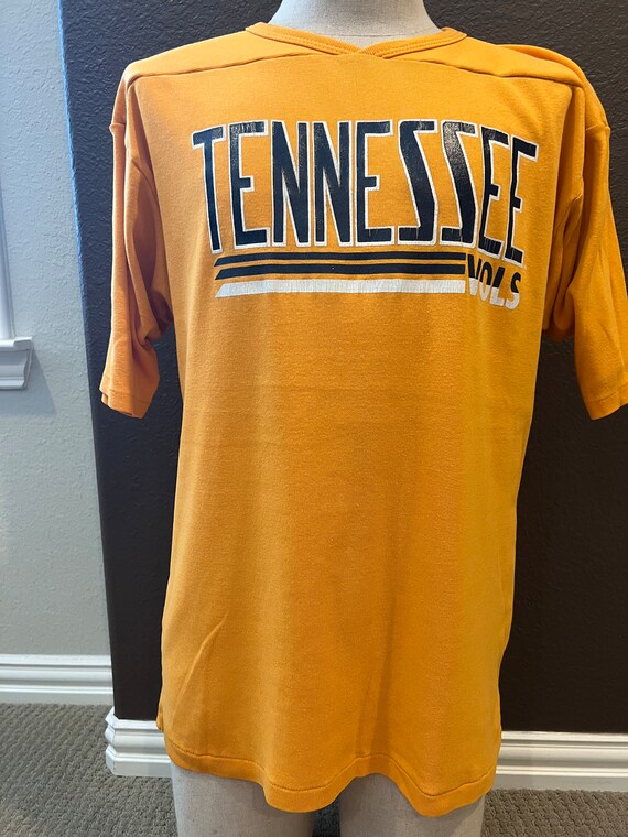 Vintage 80's Tennessee Volunteers Orange 3/4 Slee… - image 2