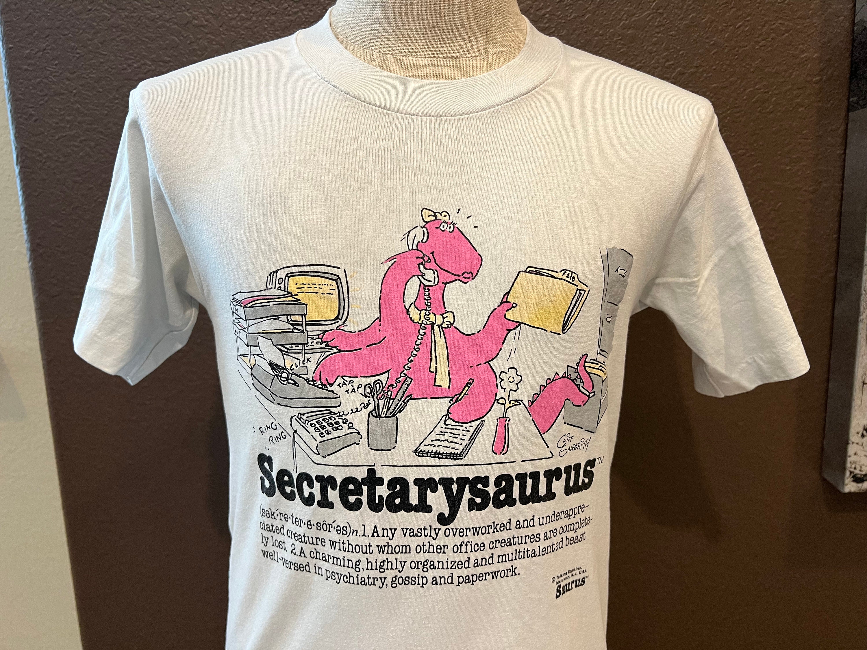 Vintage 80's Secretarysaurus Secretary Dinosaur by Cliff