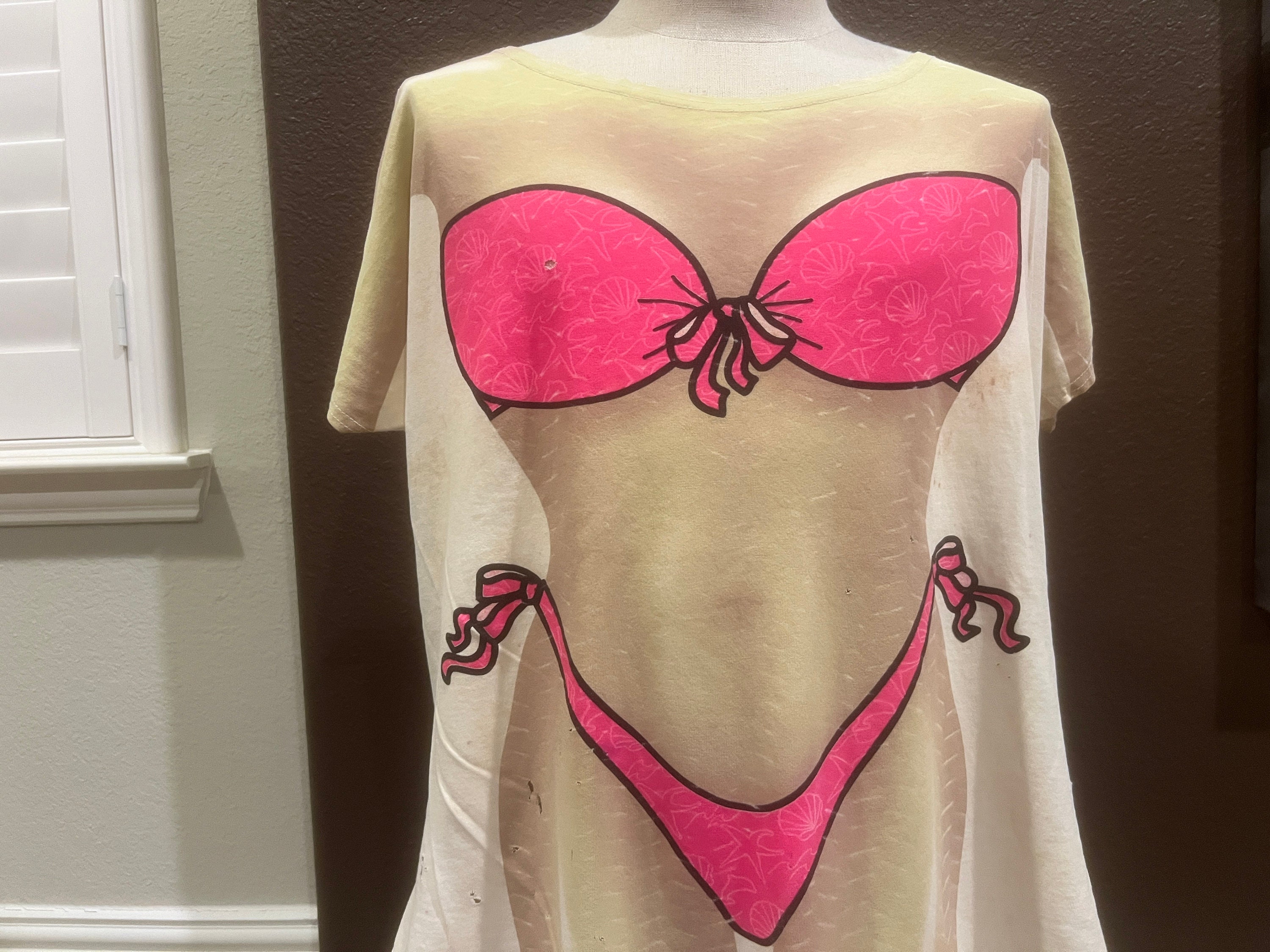 LA Imprints Fantasy Coverup Classic Couple's Bikini Bathing Suit Coverup  T-Shirt - LA IMPRINTS