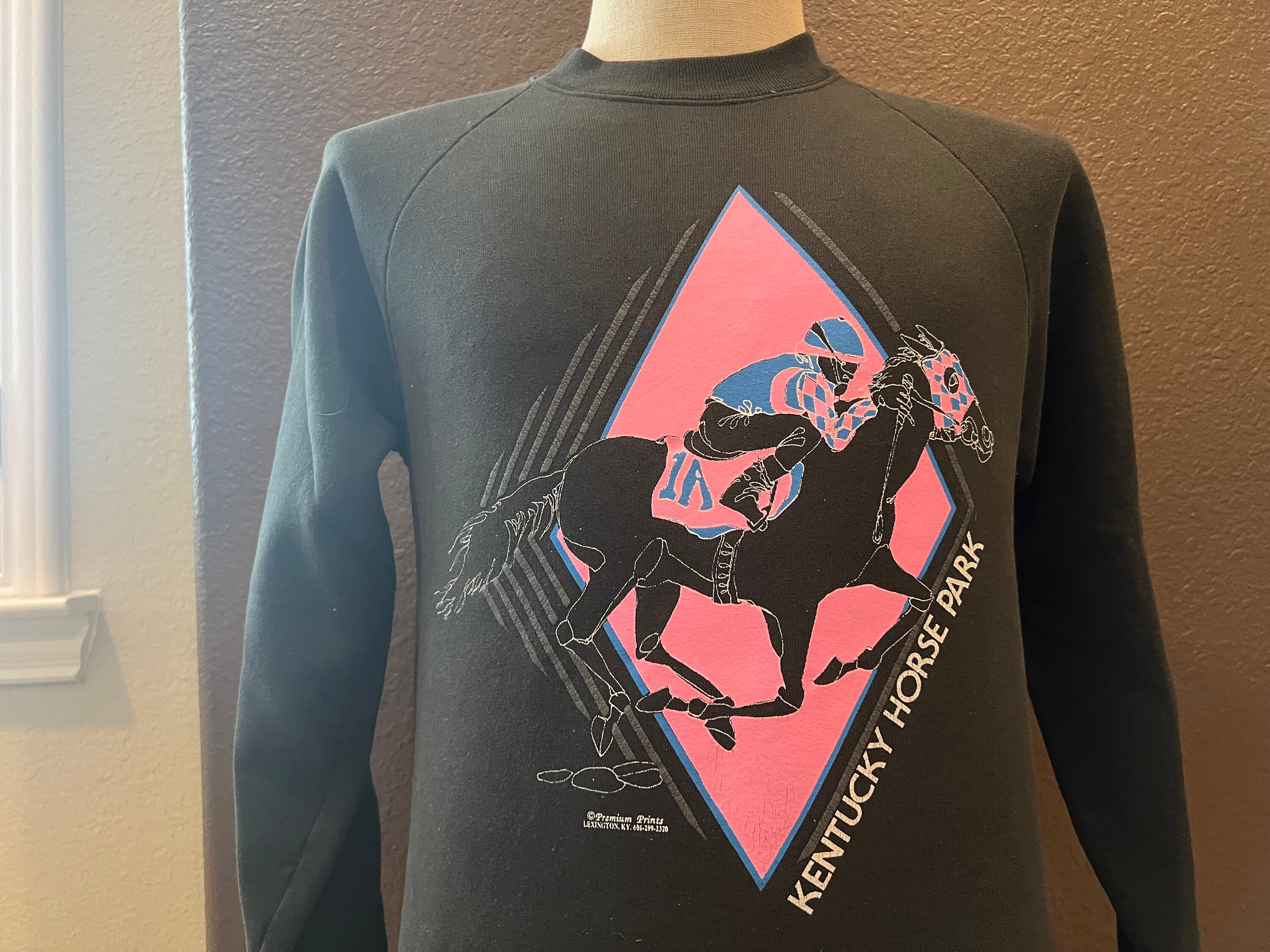 Vintage 80's Kentucky Horse Park Black Crewneck Sweatshirt - Etsy