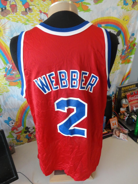 Vintage 90s Washington Bullets Chris Webber NBA Champion Jersey