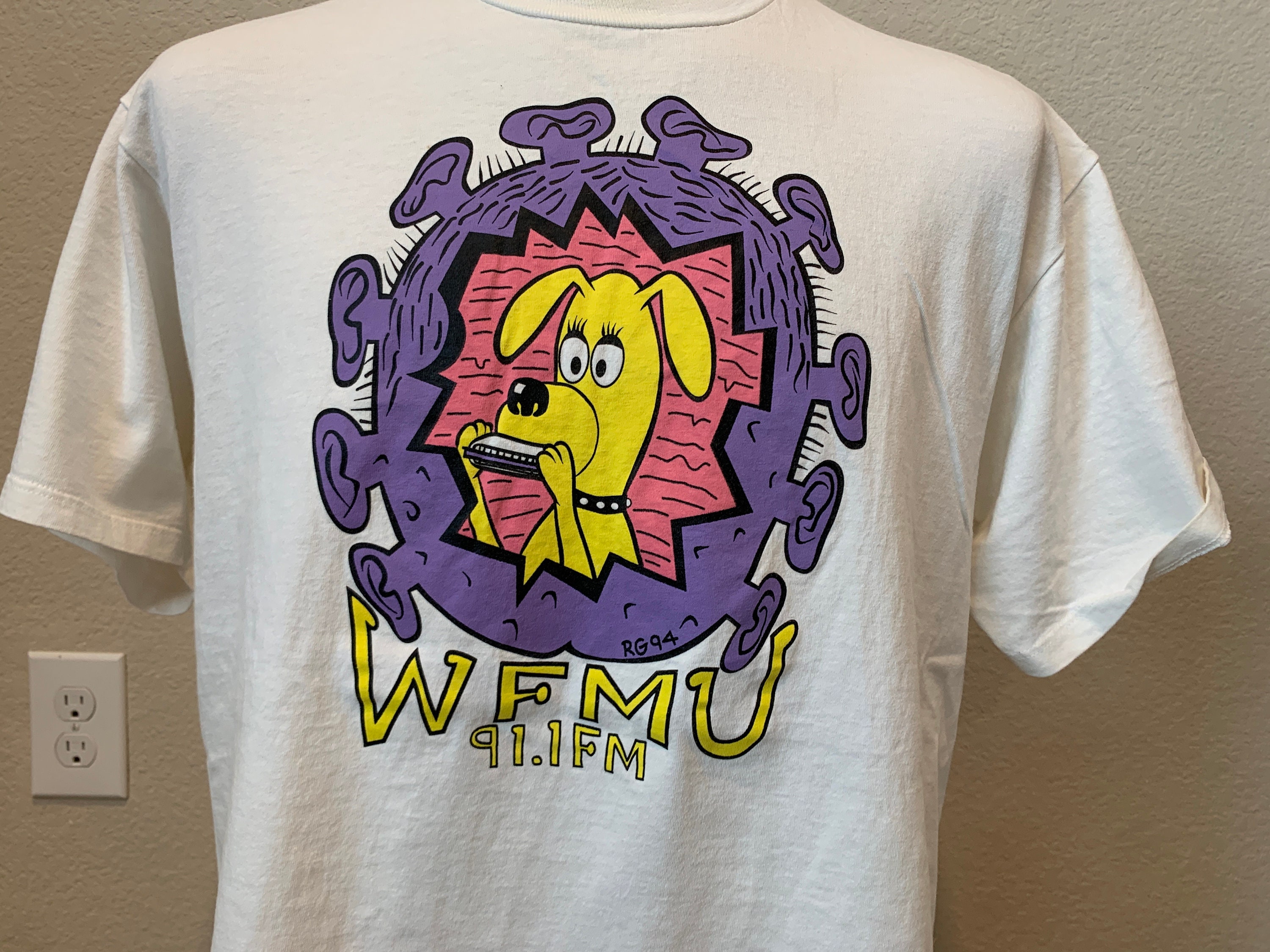 Vintage WFMU 91.1 FM RADIO T-SHIRT - Size XL 