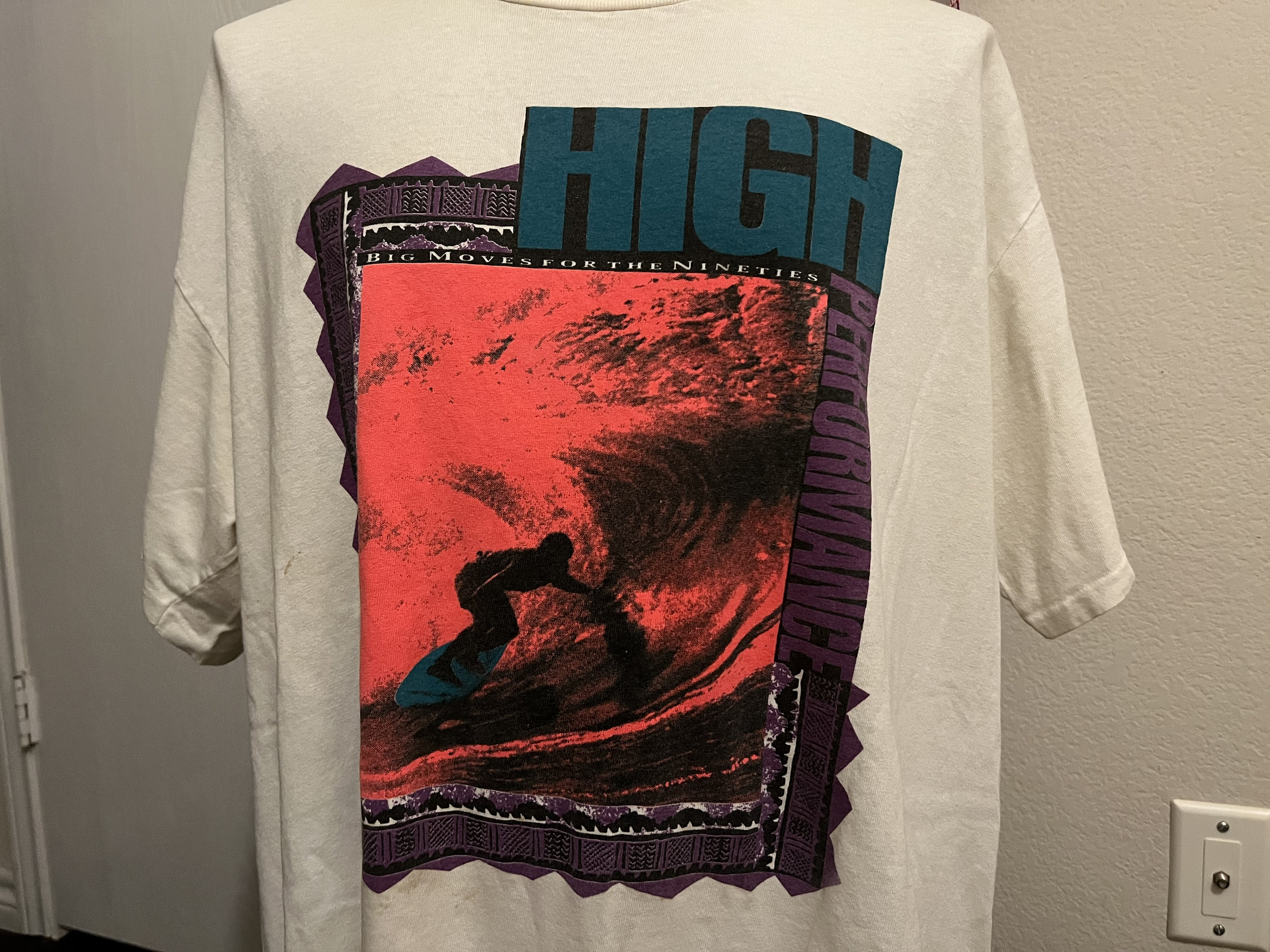 Vintage 90's High Performance Surf T Shirt 3XL - Etsy Denmark
