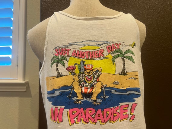 Vintage 90's Home Depot Homer Day in Paradise Whi… - image 1
