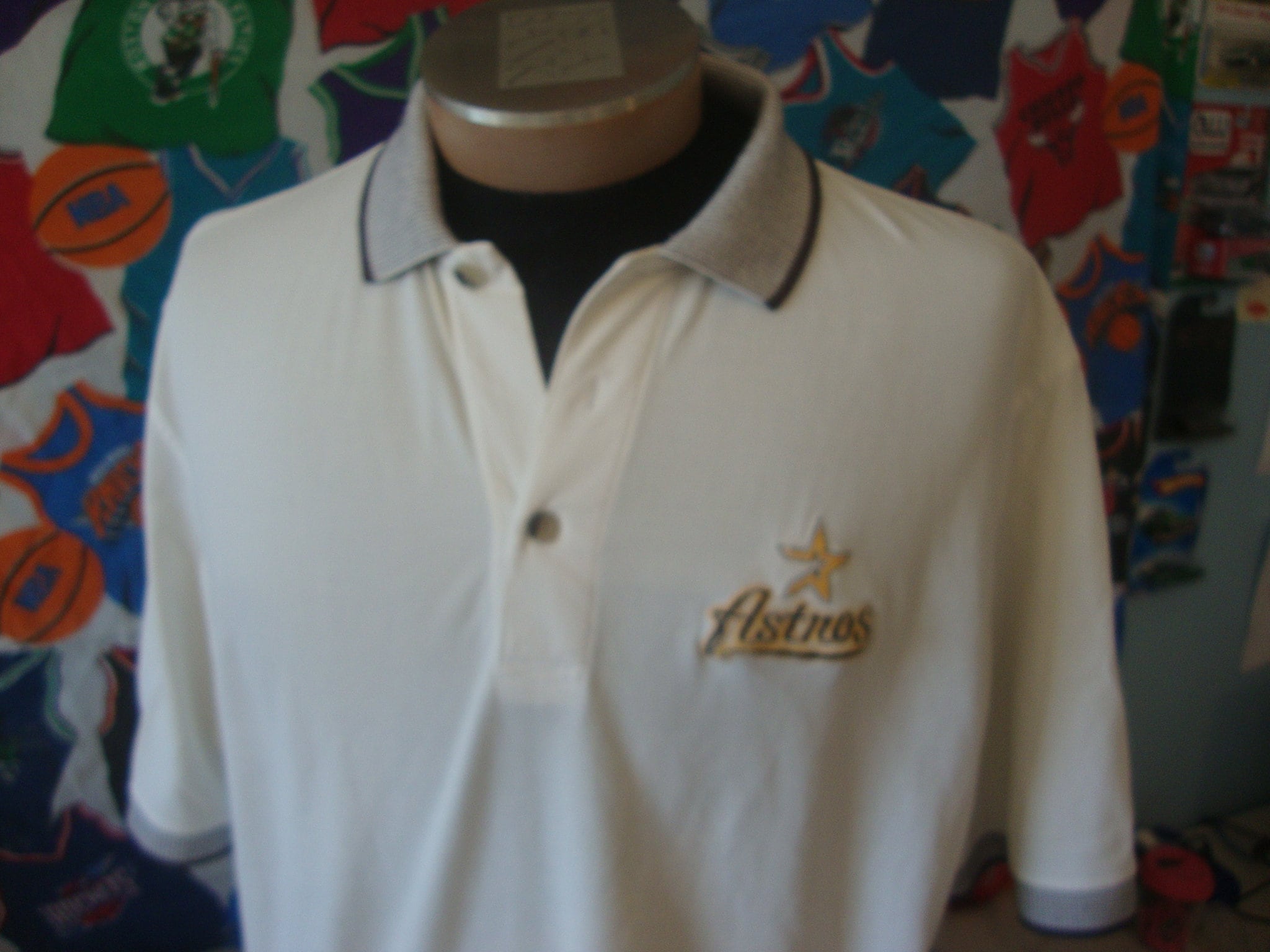 Vintage 90's Houston Astros Polo Shirt XL 