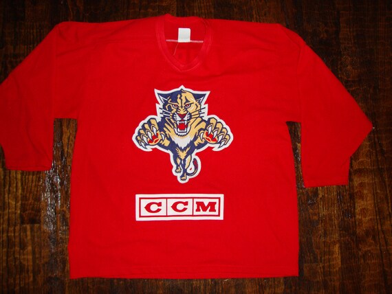 Vintage 90 s Florida Panthers NHL Hockey CCM Jersey Size XL Etsy
