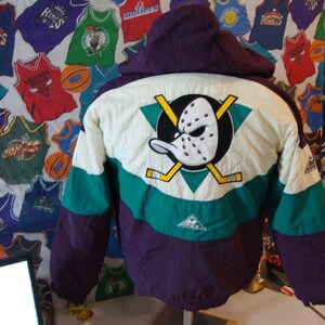 XL/TG Mighty Ducks of Anaheim Vintage CCM Webco Jersey 