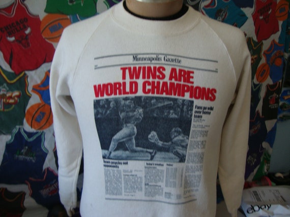 80s Vintage Minnesota Twins 1987 world Series New… - image 1