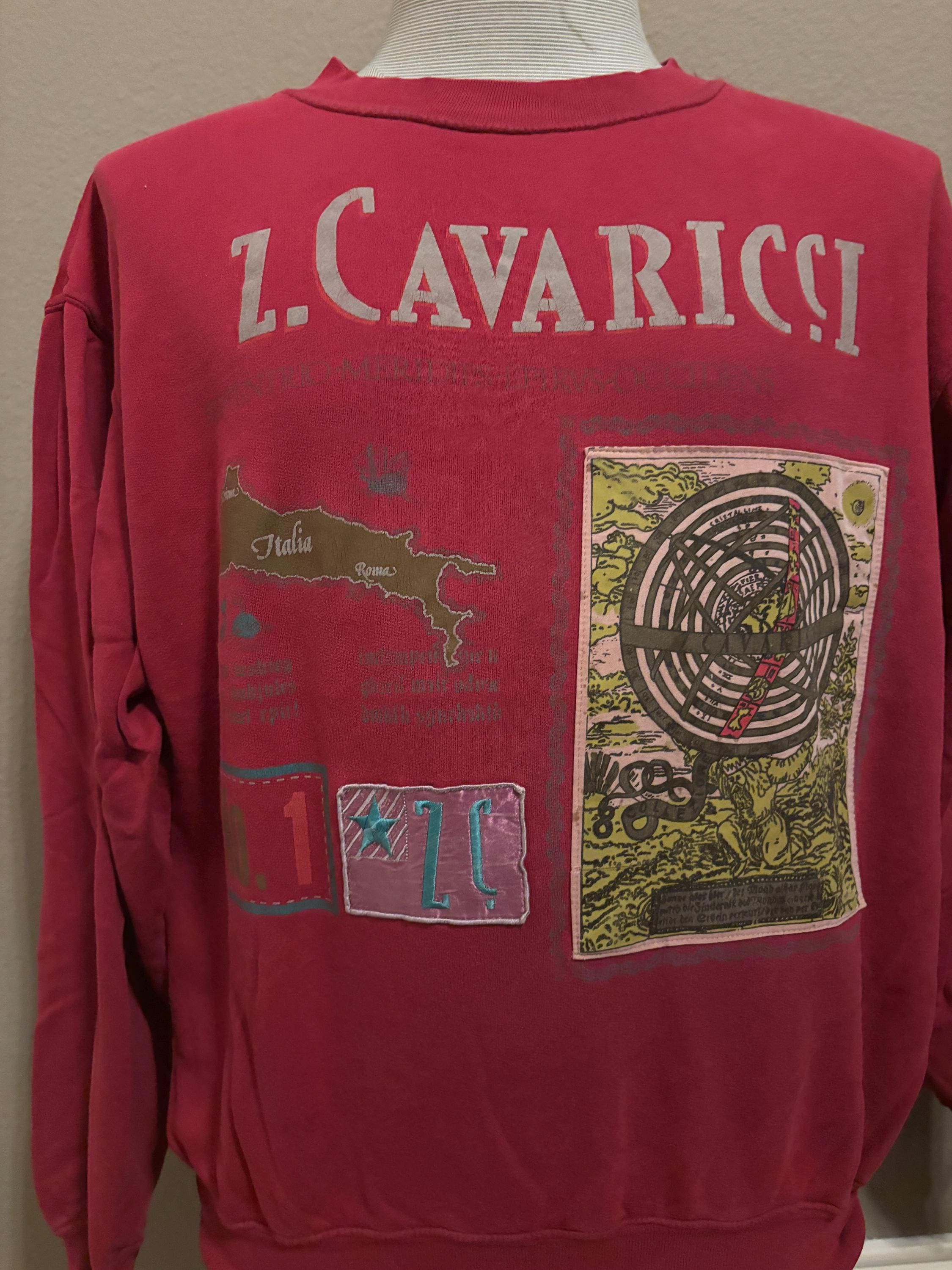 Vintage 90's Z. Cavaricci Italia Brand Crewneck Sweatshirt M