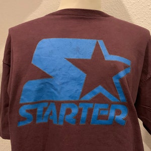 Vintage 90's Cat Eyes Starter Dark Purple T Shirt Size XL