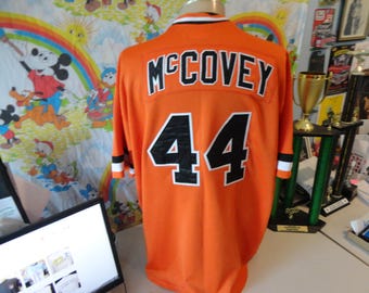 Willie Mccovey 1977 San Francisco Giants Cooperstown Men's Orange