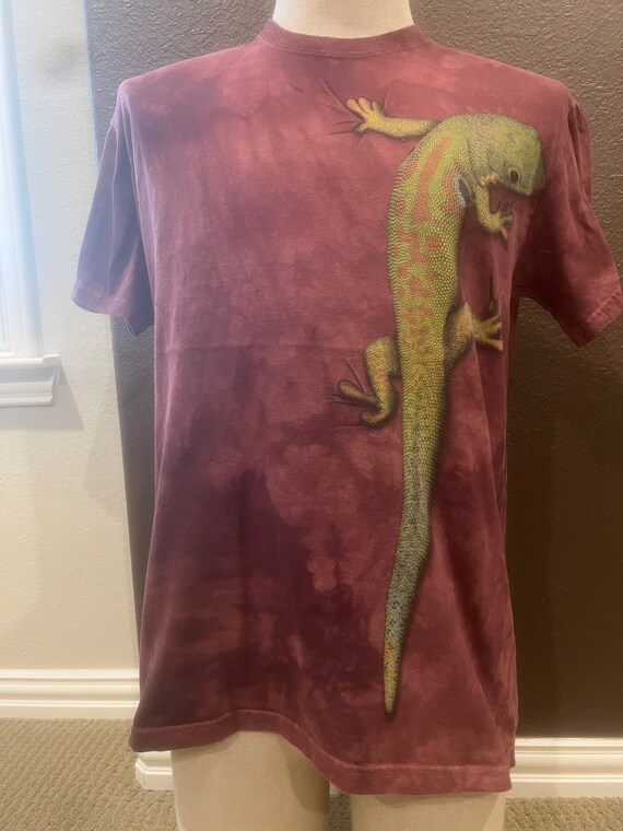 Vintage 90's Lizard Red T Shirt Size M - image 2