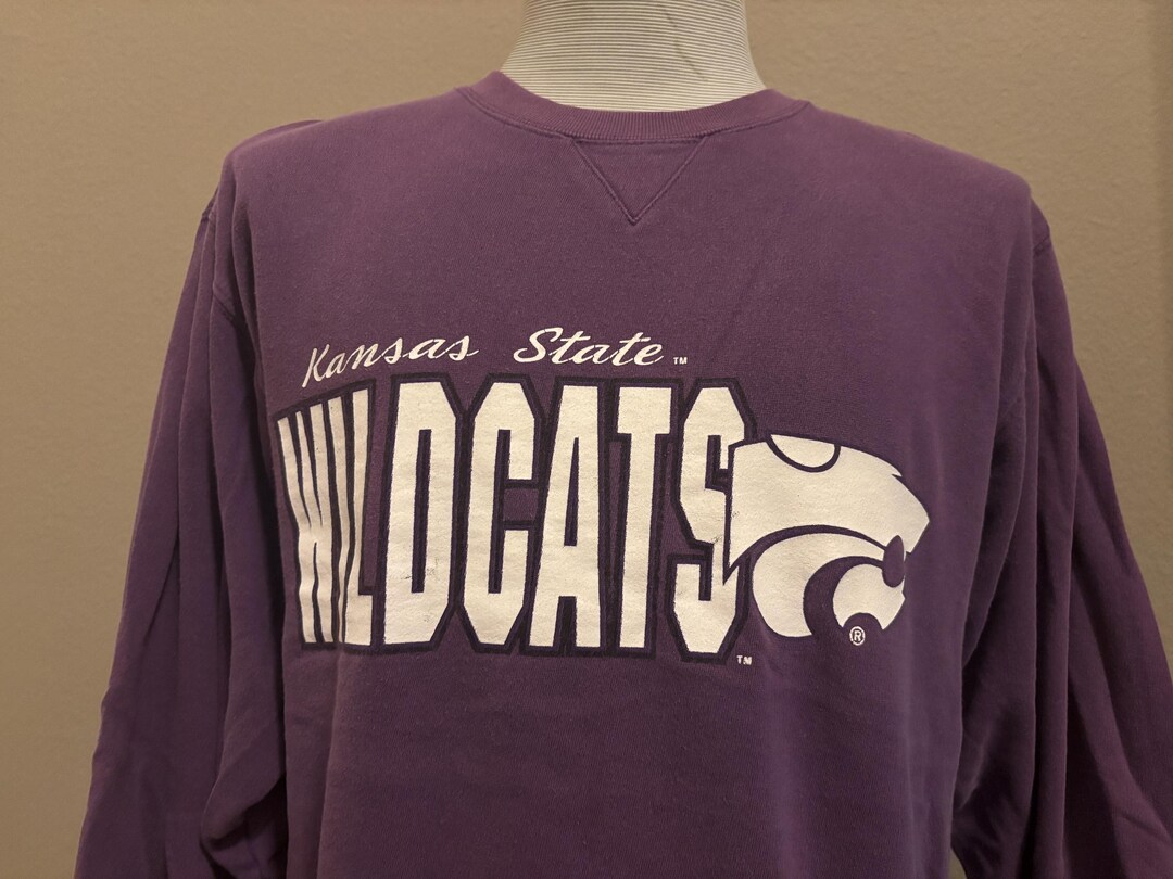 Vintage 90's Kansas State Wildcats College Mascot Crewneck