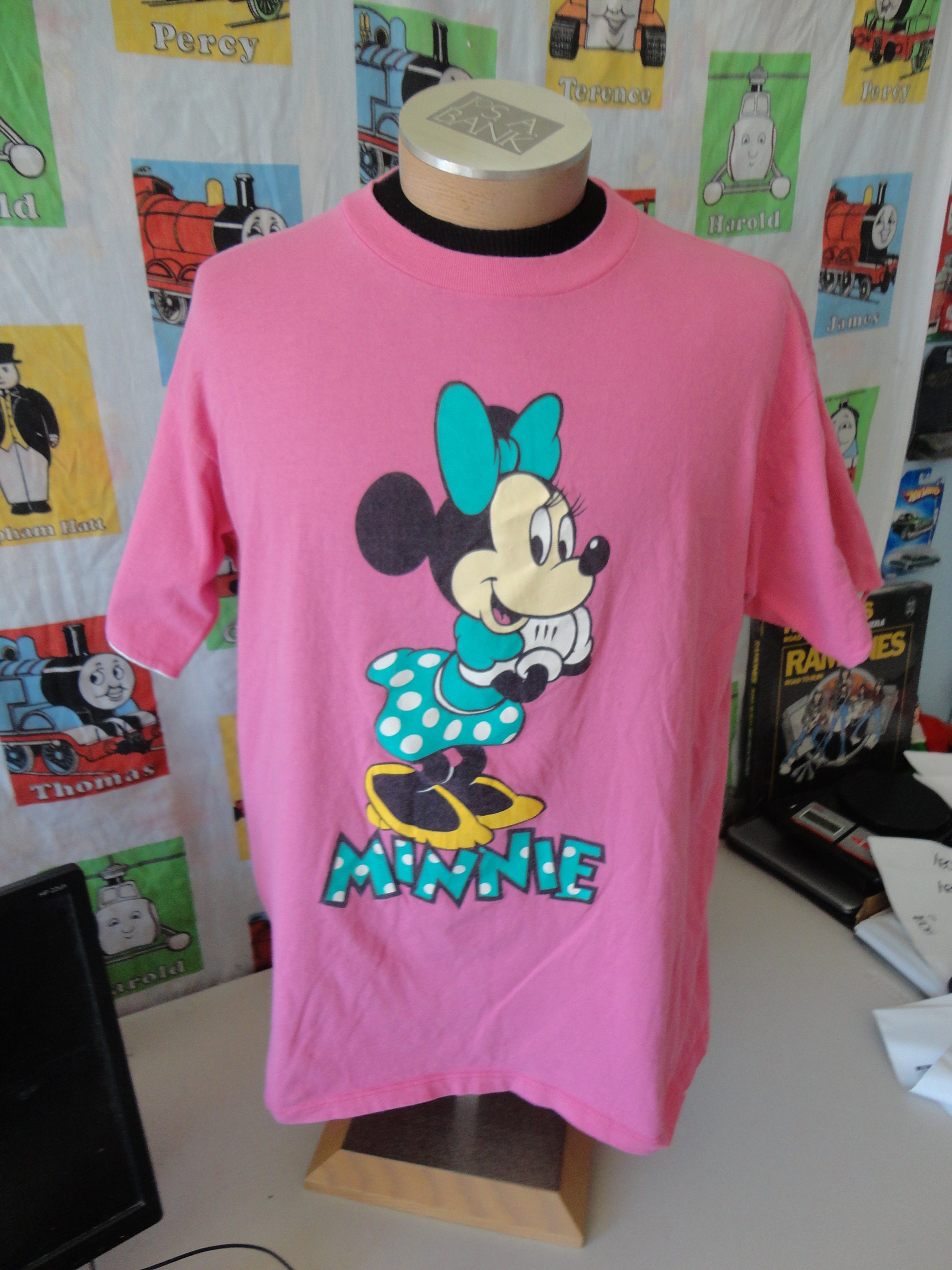 Vintage 90's Minnie Mouse Disney Pink T Shirt Size XL - Etsy