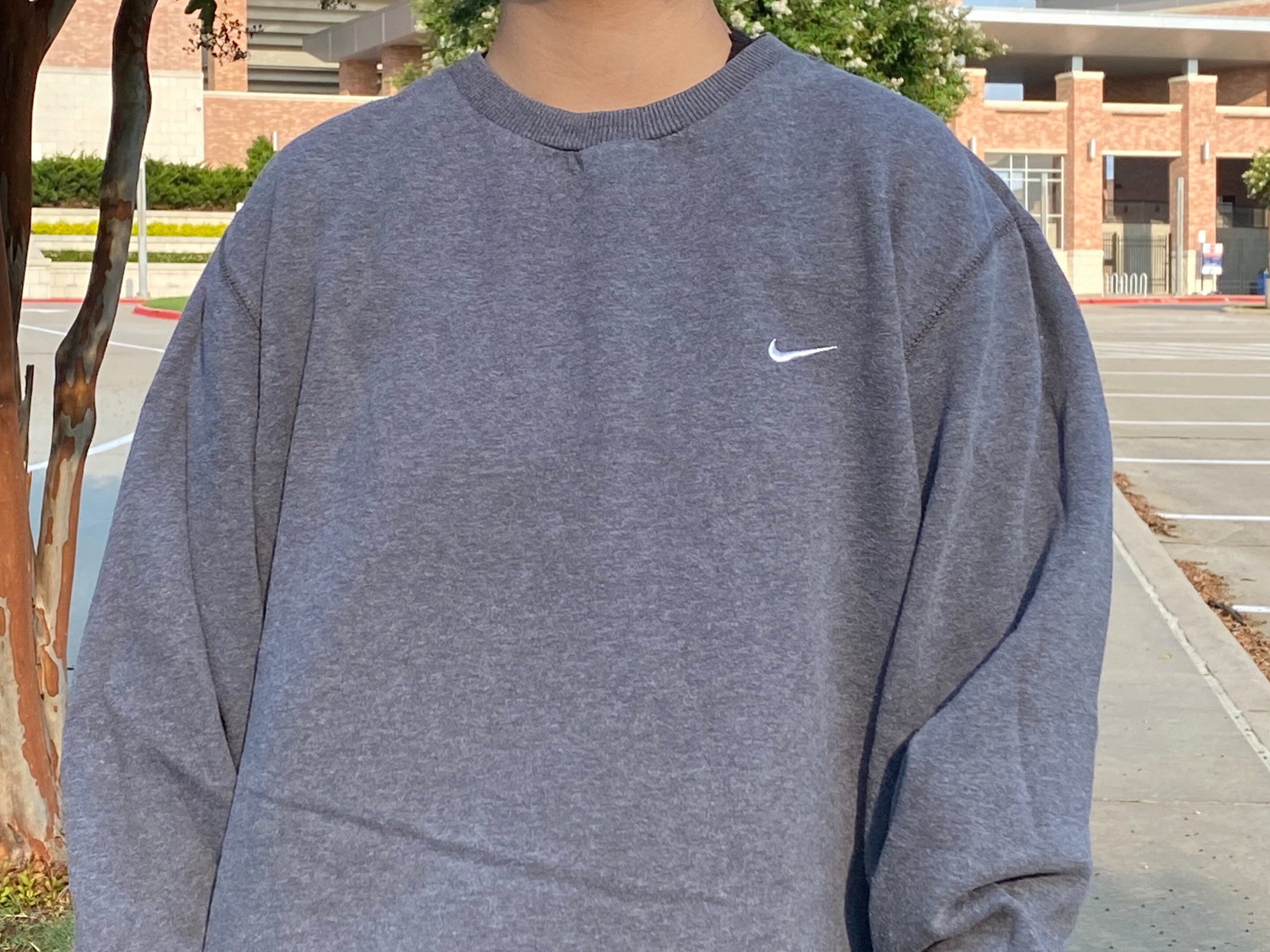 Vintage 2000s Nike Grey Crewneck Sweatshirt T Shirt Size XL | Etsy