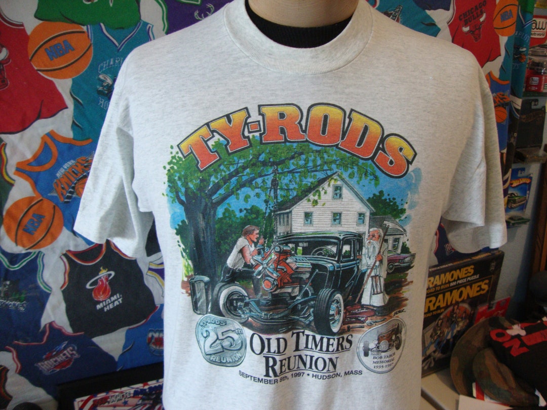 Vintage 90's Ty Rods Car Club Hot Rod T Shirt L Etsy