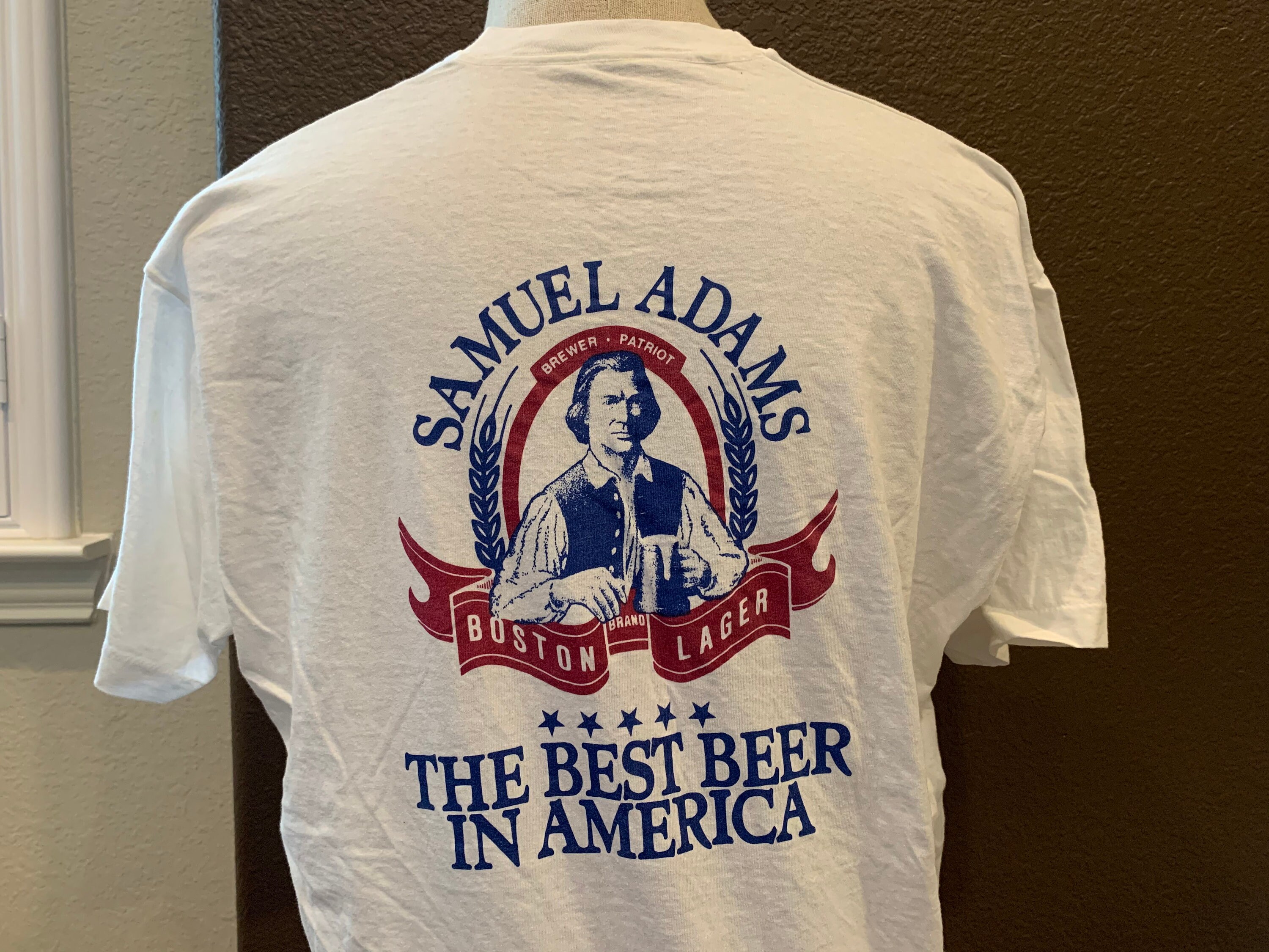 Vintage 80's Sam Adams Boston Lager Beer White T Shirt | Etsy