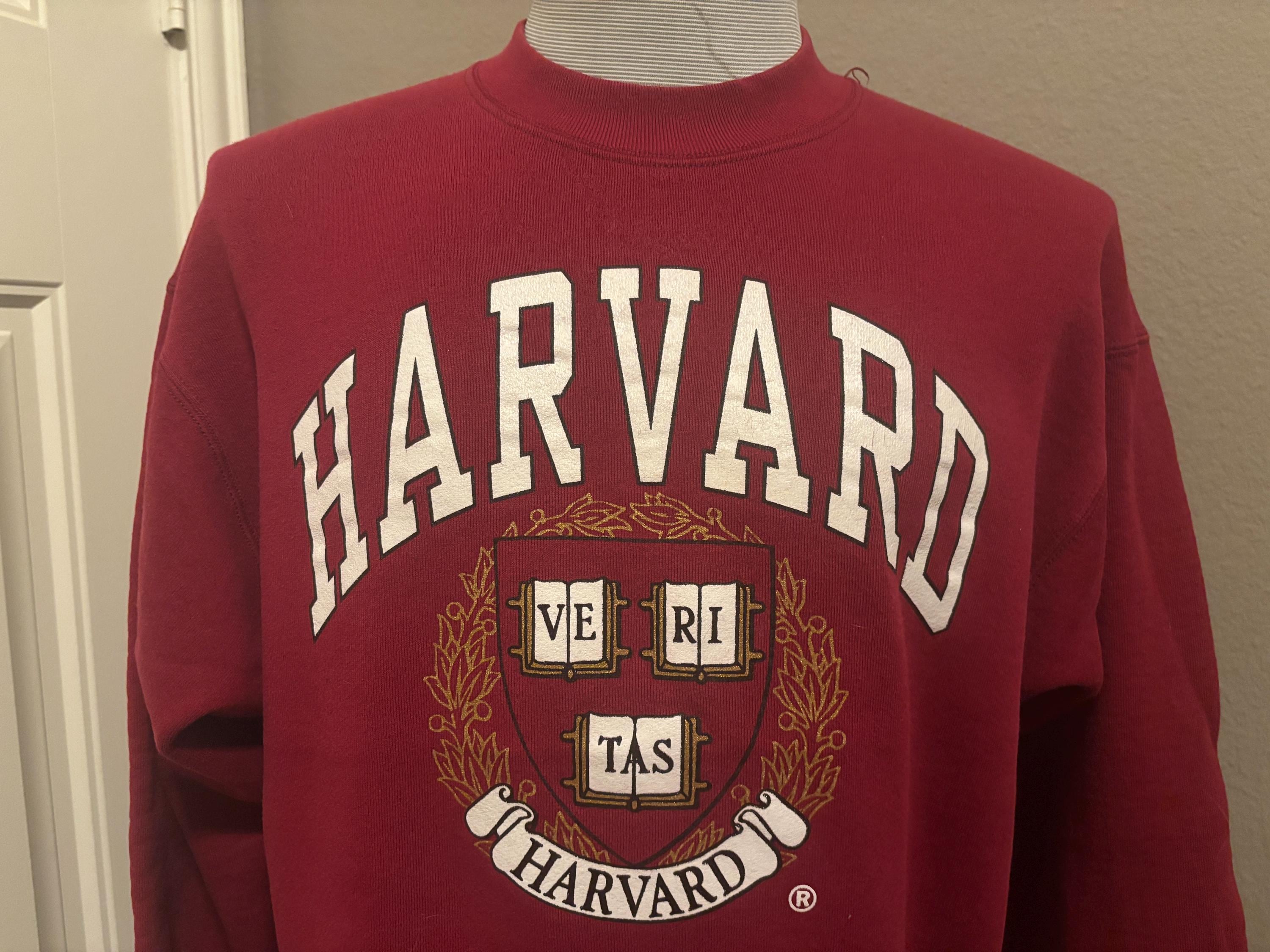Vintage 90's Harvard University Sigil Crewneck Sweatshirt L - Etsy