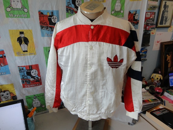 LegacyVintage99 Vintage Adidas Hockey Jersey Made USA Size Small S Rare New York Three Stipes Yeezy Run DMC 80s 1980s Classic Logo Original