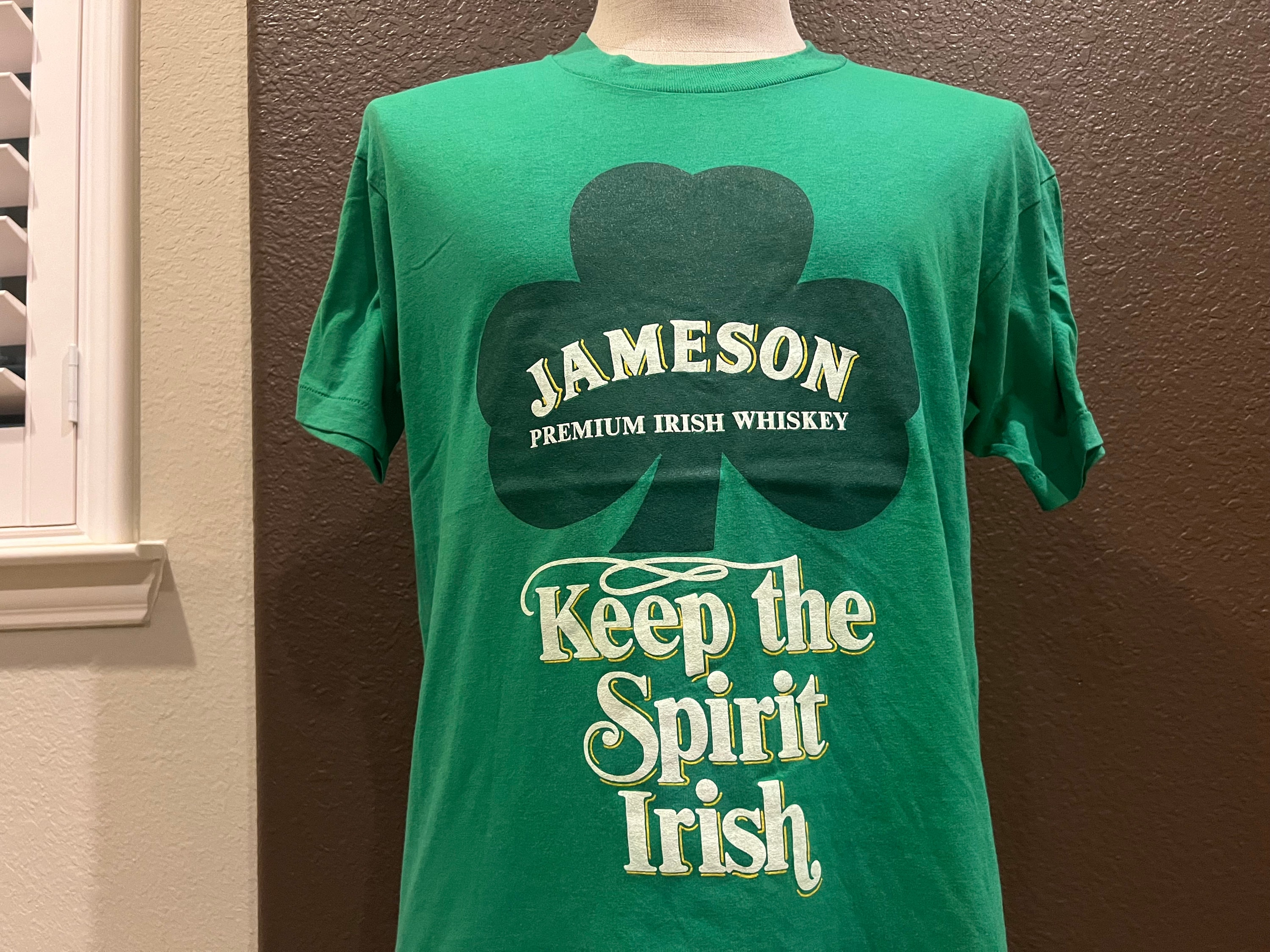 Buy Vintage 80 s Jameson Irish Whiskey Green T Shirt Size L Online in India Etsy