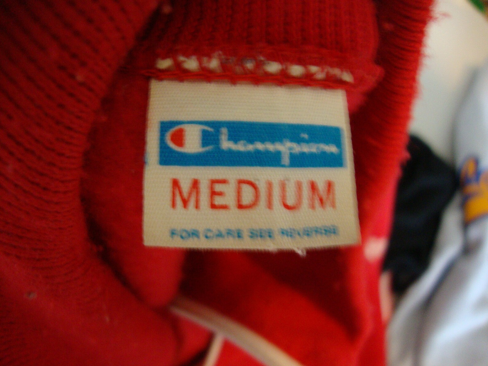 Vintage Champion Blue Bar Tag Muskogee Red Zip Up Sweatshirt | Etsy