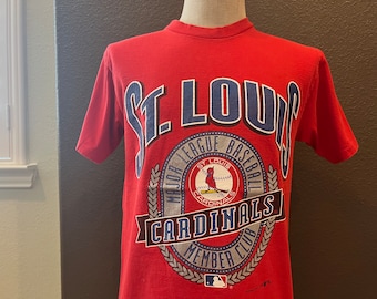 Vintage 90's St. Louis Cardinals MLB Red T Shirt Size L 