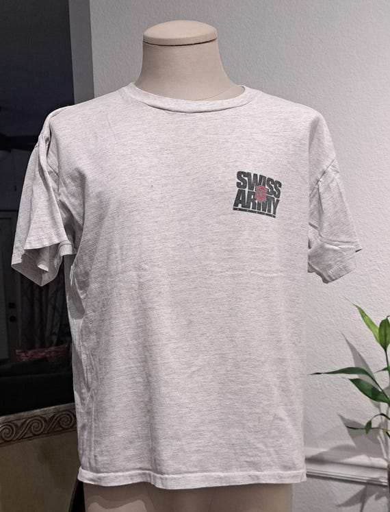 90‘s vintage US ARMY Tee MAXI OP Vintage 90s Tee Swing Army Spellout Graphic T-Shirt 2XL