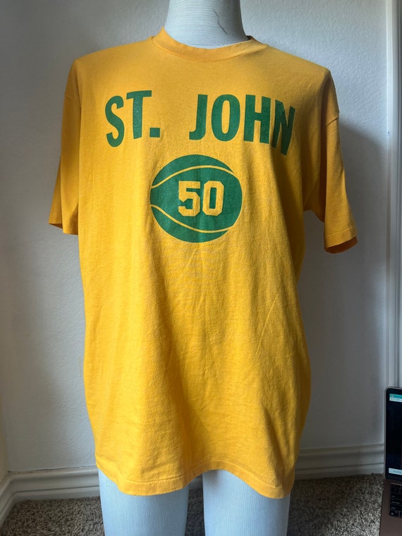 Vintage 80's St. John Yellow T-Shirt Size L - image 2