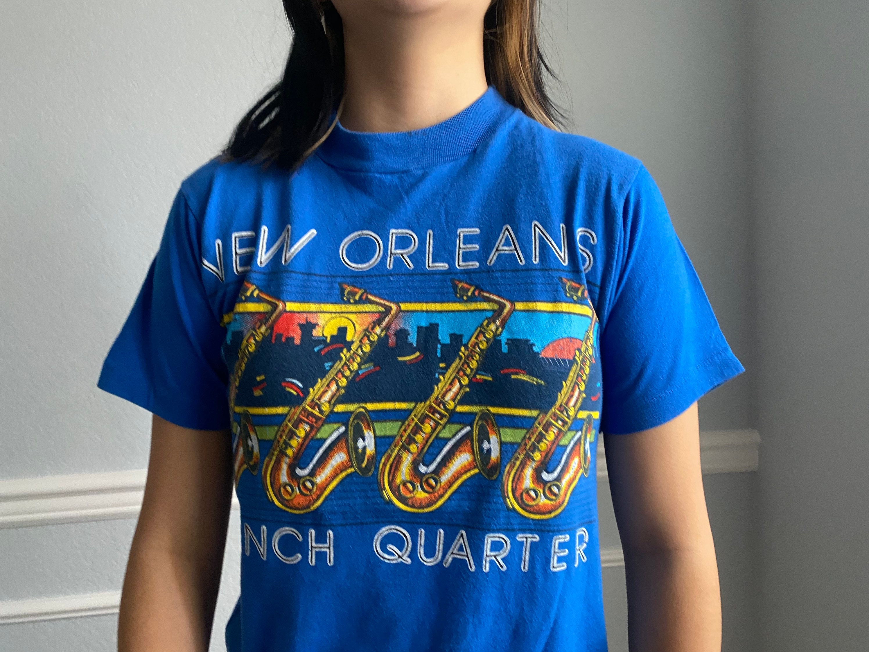 Vintage 80's New Orleans Jazz Blue T Shirt Size S - Etsy Norway